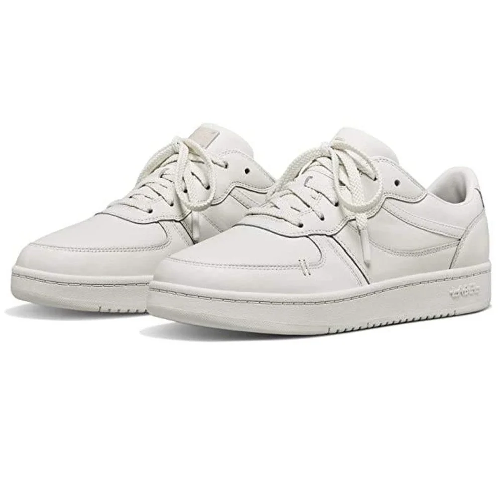 LABEL Go-to Low Women's Shoes Classic Sneakers White Leather SZ 9W 7M